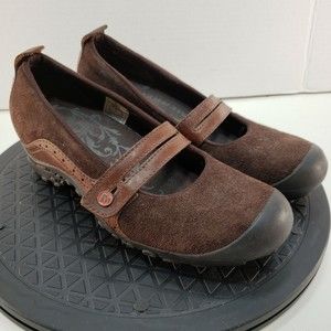 Merrell Plaza Bandeau Espresso Women’s Size 6 US Suede Leather Mary Jane Shoes